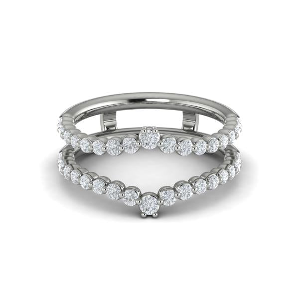 Enhancer Wedding Band in Platinum by Vlora Bridal
