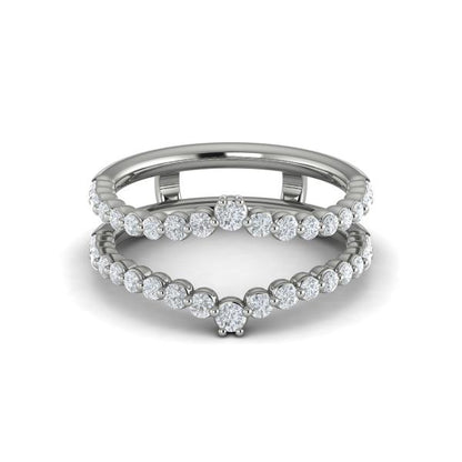 Enhancer Wedding Band in Platinum by Vlora Bridal