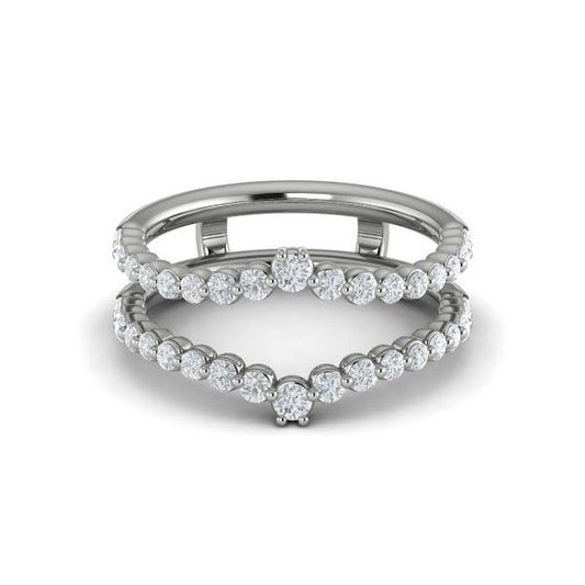 Enhancer Wedding Band in Platinum by Vlora Bridal