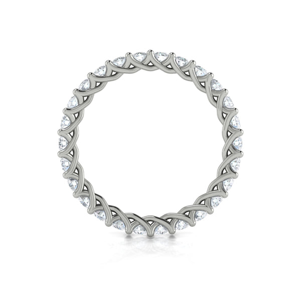 Eternity Bands Wedding Band in Platinum by Vlora Bridal