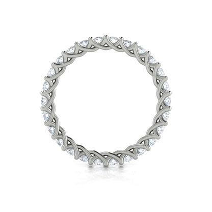 Eternity Bands Wedding Band in Platinum by Vlora Bridal