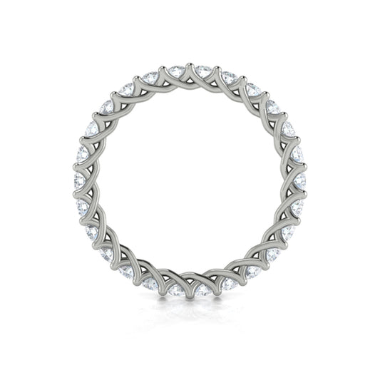 Eternity Bands Wedding Band in Platinum by Vlora Bridal
