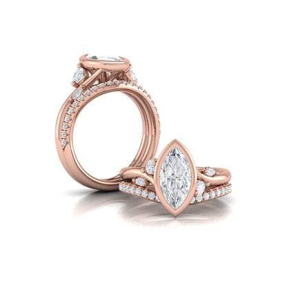 Marquise Bezel Diamond Accent Ring