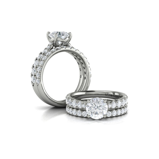 Matching Bands Wedding Band in Platinum by Vlora Bridal