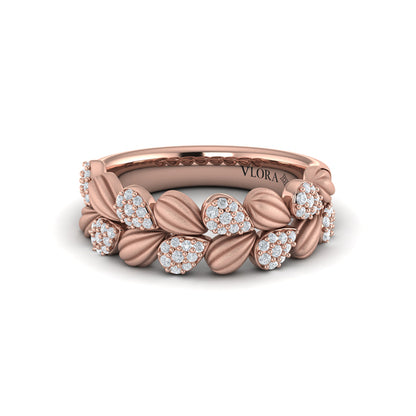 Scalloped Ring with Satin Finish