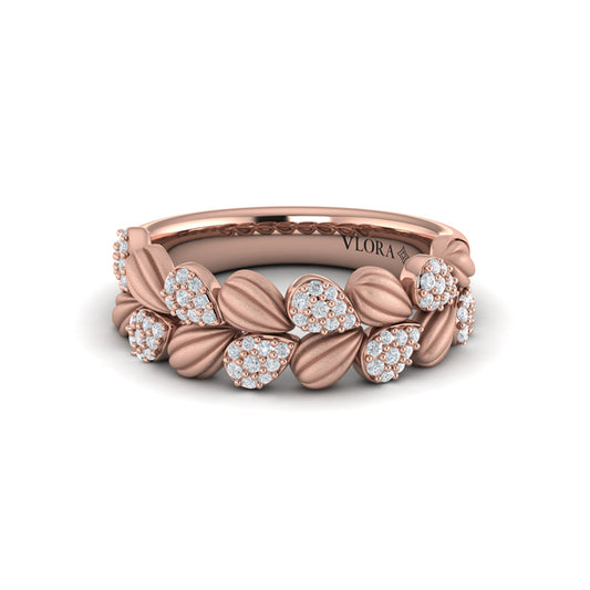 Scalloped Ring with Satin Finish