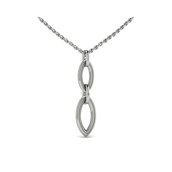 Double Drop Link Necklace