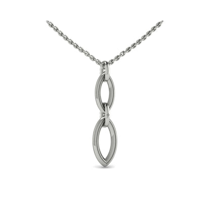 Double Drop Link Necklace