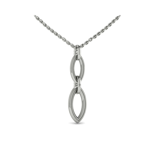 Double Drop Link Necklace