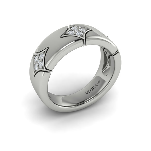 Diamond Cluster Vlora Star Ring