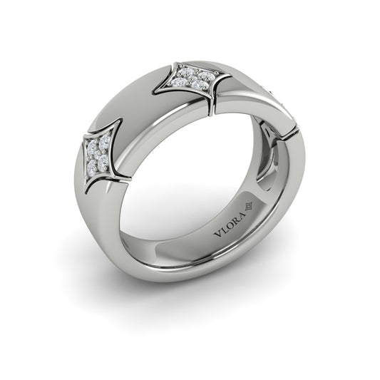 Diamond Cluster Vlora Star Ring