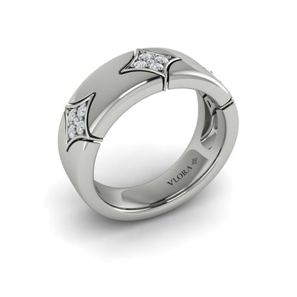 Diamond Cluster Vlora Star Ring