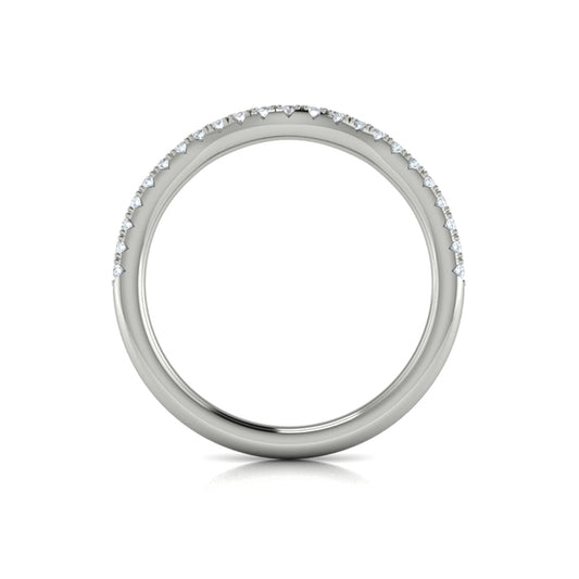 Contour Bands Wedding Band in Platinum by Vlora Bridal