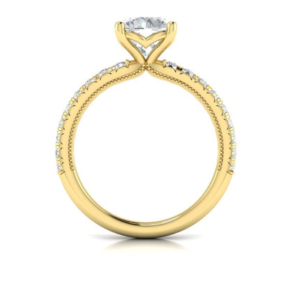 Classic French Pave Engagement Ring