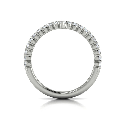 Contour Bands Wedding Band in Platinum by Vlora Bridal