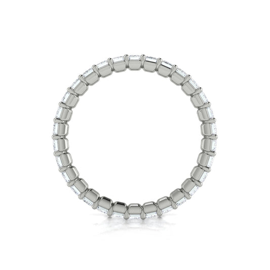 Bold Emerald Cut Eternity Ring