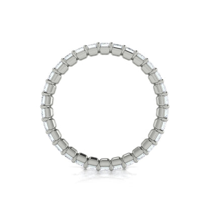 Bold Emerald Cut Eternity Ring