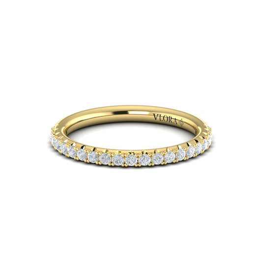 Scalloped Diamond Eternity Band
