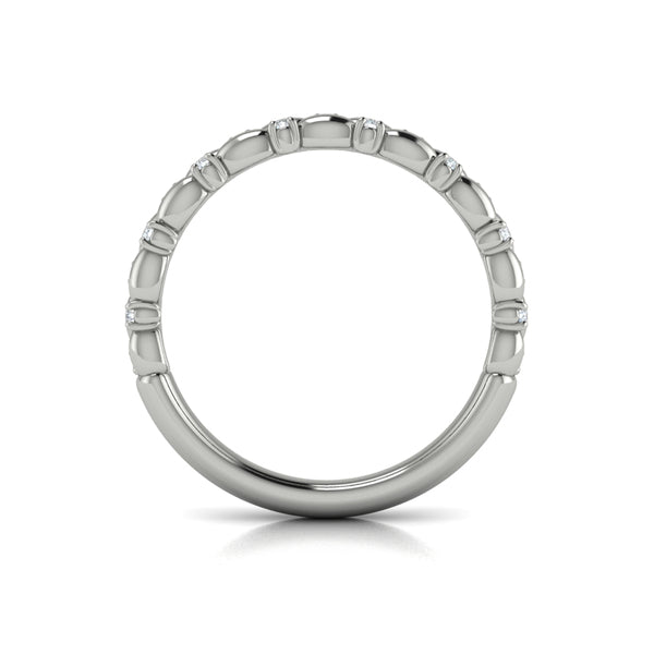 Stackables Wedding Band in Platinum by Vlora Bridal