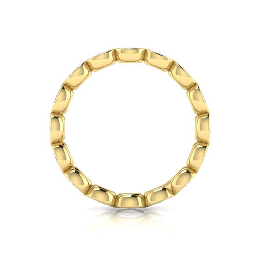 Bezel Set Oval Eternity Ring