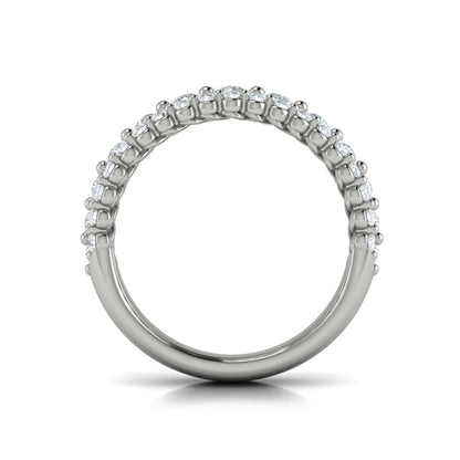 Diamond Three Row Ring