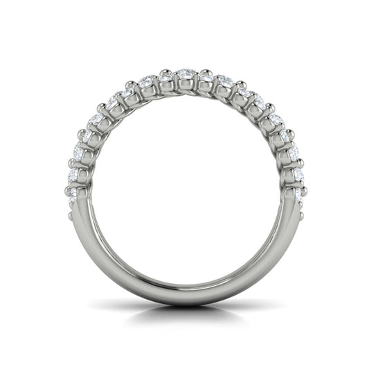 Diamond Three Row Ring