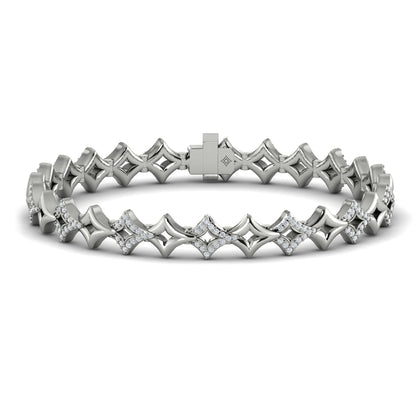 Open Vlora Star Bracelet with Diamonds