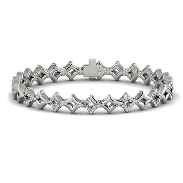 Open Vlora Star Bracelet with Diamonds