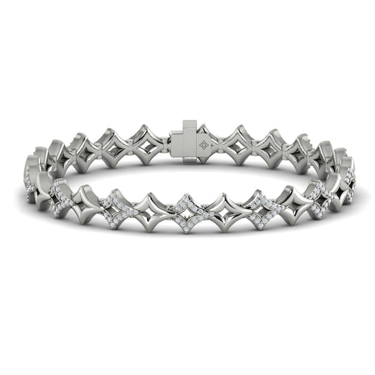 Open Vlora Star Bracelet with Diamonds