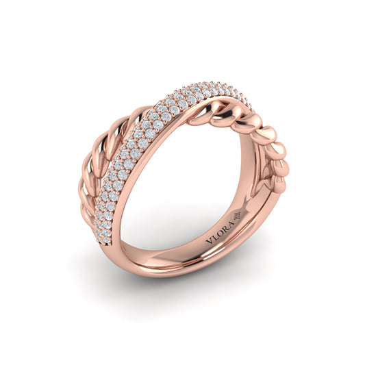 Twist Crossed Ring