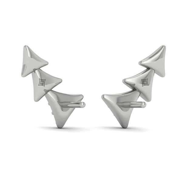 Diamond and Multi Trinity Ear Climber
