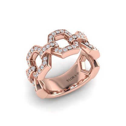 Diamond Link Ring