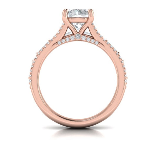 Crowned Engagement Ring