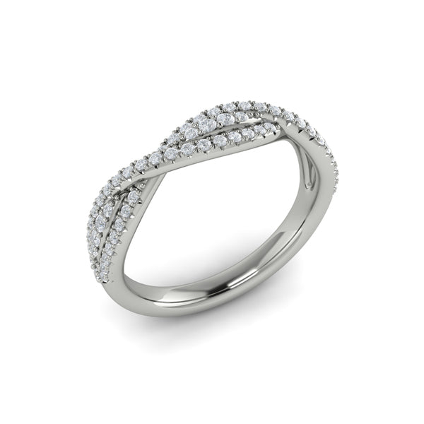 Stackable Bands Wedding Band in Platinum by Vlora Bridal
