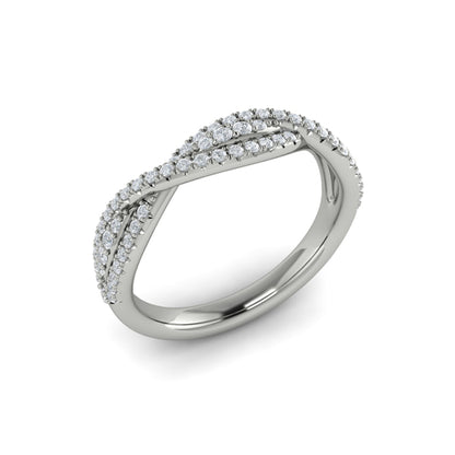 Stackable Bands Wedding Band in Platinum by Vlora Bridal