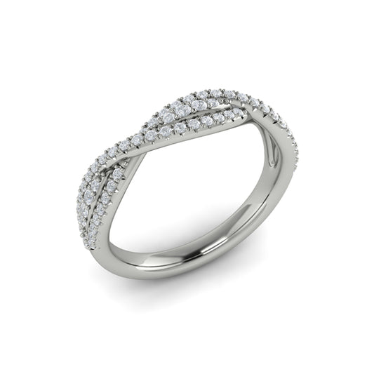 Stackable Bands Wedding Band in Platinum by Vlora Bridal