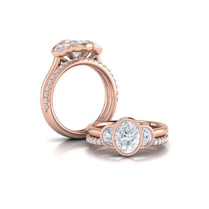 Matching Band for the  Embrace Three-Stone Engagement Ring