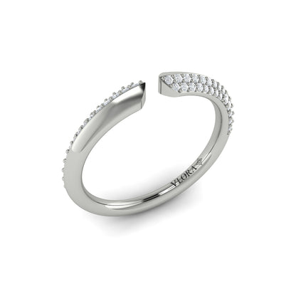 Pavé Diamond Open Band Ring