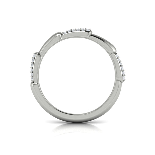 Stackable Bands Wedding Band in Platinum by Vlora Bridal