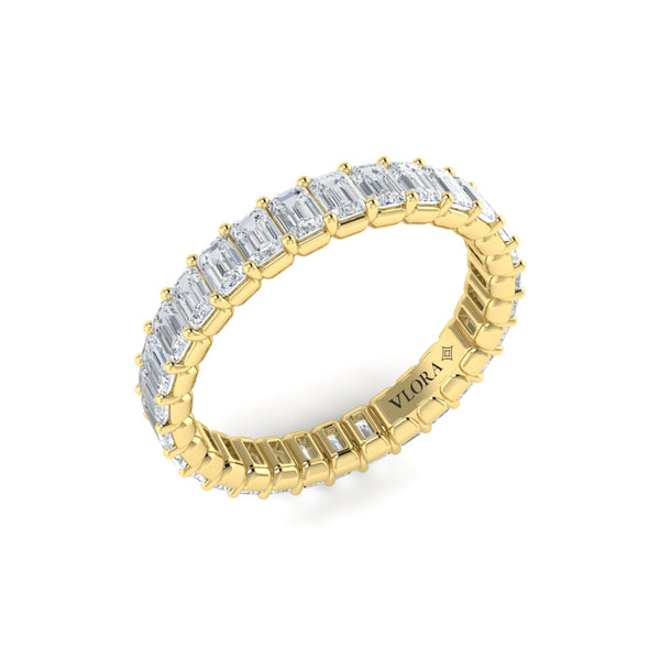 Bold Emerald Cut Eternity Ring