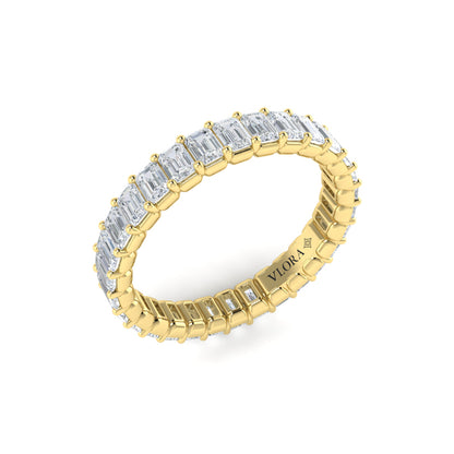 Bold Emerald Cut Eternity Ring