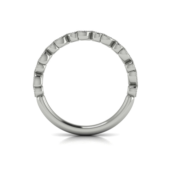 Stackables Wedding Band in Platinum by Vlora Bridal