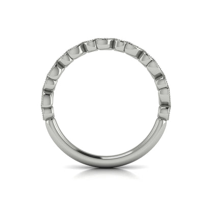 Stackables Wedding Band in Platinum by Vlora Bridal