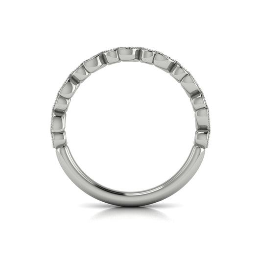 Stackables Wedding Band in Platinum by Vlora Bridal