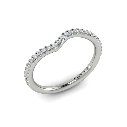Matching Band for Teardrop Bezel Engagement Ring