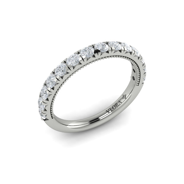 Matching Band for French Cathedral Oval Hidden Halo Engagement Ring
