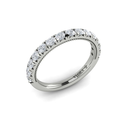 Matching Band for French Cathedral Oval Hidden Halo Engagement Ring