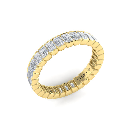 Endless Emerald Cut Eternity Ring