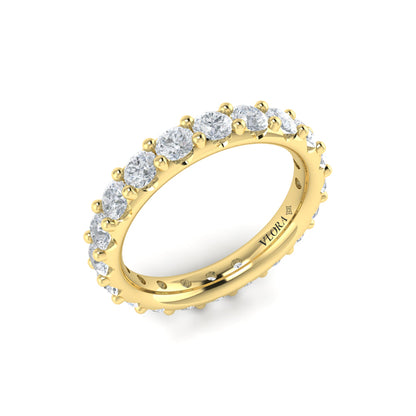 Dramatic Pave Eternity Ring
