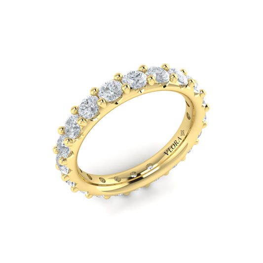 Dramatic Pave Eternity Ring